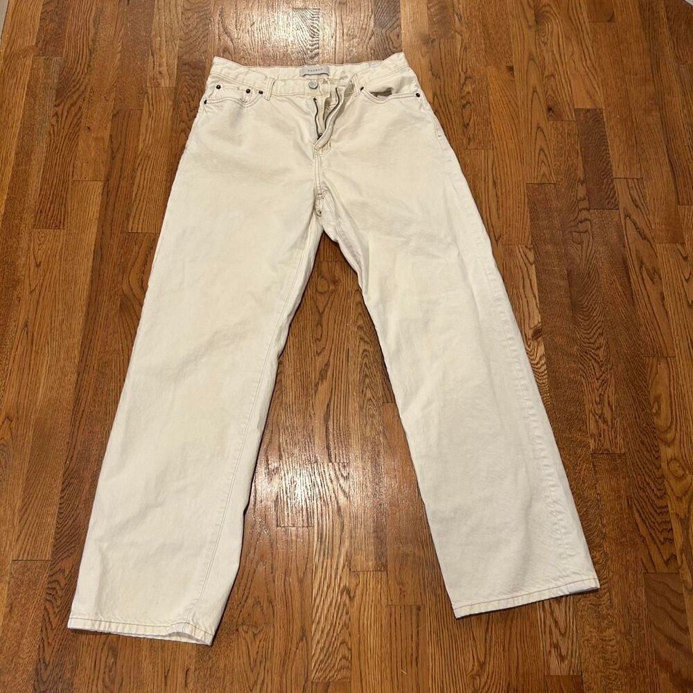 Pacsun Women's White and Cream Trousers